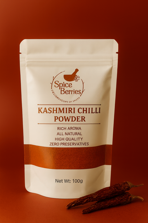 Authentic Kashmiri Chilli Powder – Stone-Ground | No Additives | 100g